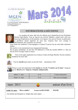 Mars 2014 - Club MGEN 64