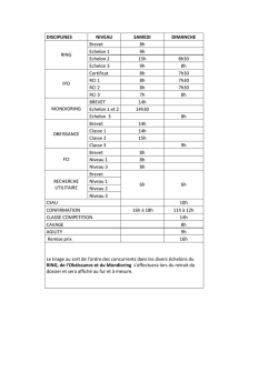 Liste Chiens engagés - Société du chien berger allemand