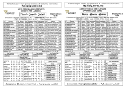 Tierc&eacute; - Quart&eacute; - Quint&eacute; Tierc&eacute; - Quart&eacute; - Quint&eacute;