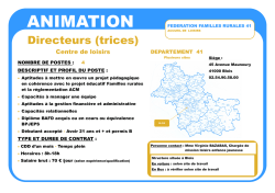 OFFRES SECTEUR ANIMATION.pub - bureau information jeunesse
