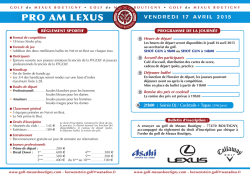 PRO AM LEXUS - Golf Meaux Boutigny