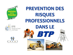 PPT BTP - Direction du Travail et de l`Emploi de Nouvelle