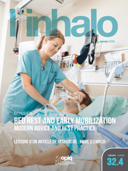 Lire d&egrave;s maintenant - Ordre professionnel des inhaloth&eacute;rapeutes du