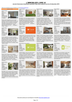 Journal immobilier 42