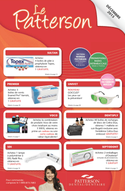 gratuit - Patterson Dental/Dentaire