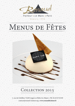 Menus de Fêtes