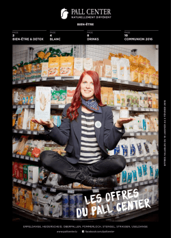Notre Folder - Pall Center