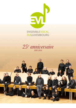 25e anniversaire - Ensemble Vocal du Luxembourg