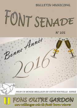 Font Senade 101 janvier 2016 - mairie de fons outre gardon site