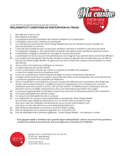 Concours ma cuisine Design R&eacute;alit&eacute;