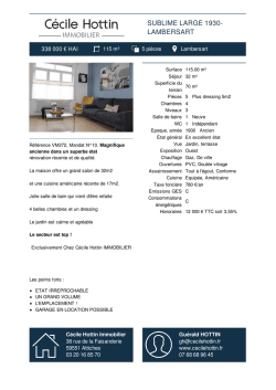 Maison &agrave; vendre Lambersart C&eacute;cile Hottin Immobilier