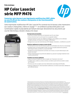 HP Color LaserJet s&eacute;rie MFP M476