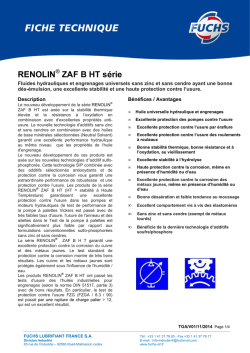 RENOLIN ZAF B HT SERIES