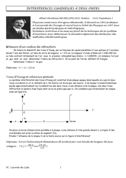 Interf&eacute;rences
