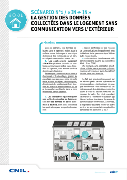 SC&Eacute;NARIO N&deg;1 / &laquo; IN IN &raquo; LA GESTION DES DONN&Eacute;ES