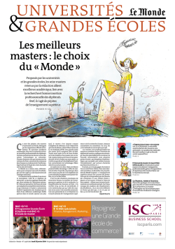 Les meilleurs masters:lechoix du&laquo;Monde&raquo;
