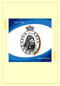 N O U V ELLES O FFICIELLES &ndash; 06/2014 - Ring Belge