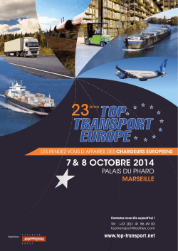 La brochure - Top Transport Europe