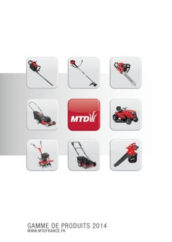 GAMME DE PRODUITS 2014