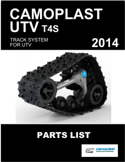 PARTS LIST - Camoplast Solideal