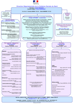 Organigramme de la DDCS du Gard - 0,15 Mb