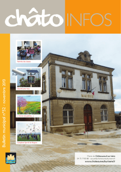 Bulletin municipal n&deg;52 - Ch&acirc;teauneuf-sur