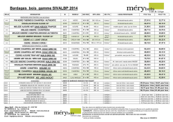 Gamme de bardages Sivalbp tenus de stock