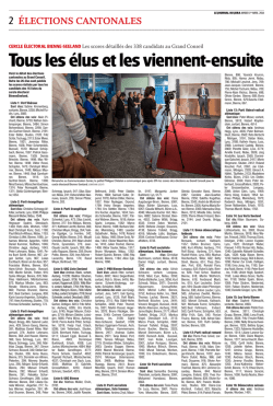 D&eacute;tail des &eacute;lections