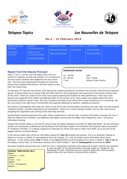 Telopea Topics No2 - Telopea Park School