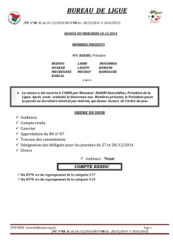 Bulletins officiel