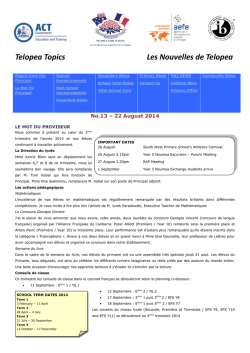 Telopea Topics No13 - Telopea Park School