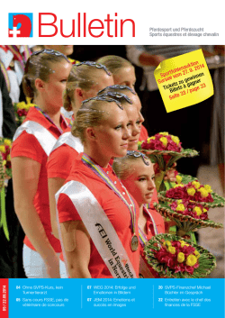 Sportfohlenauktion Sursee vom 27. 9. 2014 Tickets zu gewinnen