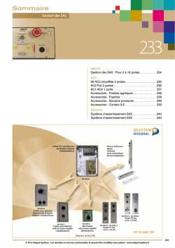 Gestion des SAS - Intégral Système
