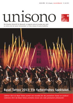 Basel Tattoo 2013: Ein farbenfrohes Spektakel
