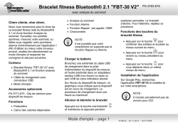 Bracelet fitness Bluetooth&reg; 2.1 "FBT-30 V2"