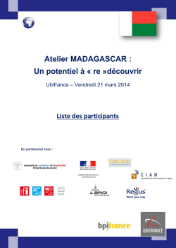 Liste des participants