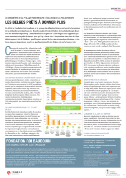 fondation roi baudouin les belges pr&ecirc;ts &agrave; donner plus