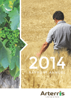 Rapport Annuel 2014 ARTERRIS