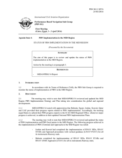 WP 6 - ICAO