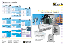 Transformateurs de courant pour comptage tarifaire