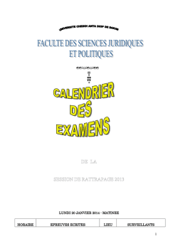 lundi 20 janvier lundi 20 janvier 2014