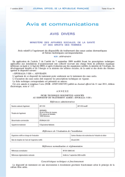 2 avis 7 oct. 2014, NOR AFSP1421431V et AFSP1421433V JO, 7