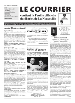 No 8 - 28 f&eacute;vrier - Imprimerie du Courrier, La Neuveville