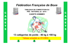 Tab PN2 CH 2014 - F&eacute;d&eacute;ration fran&ccedil;aise de boxe