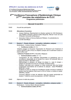 EPICLIN 8-21&egrave;mes Journ&eacute;es des stats de CLCC_Programme_v2.0