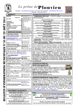 Pr&ocirc;ne du 29 ao&ucirc;t 2014