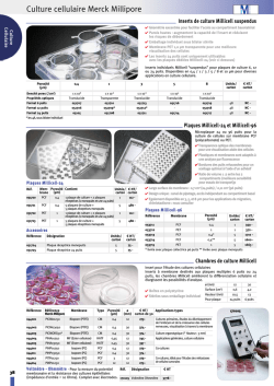 Culture cellulaire Merck Millipore