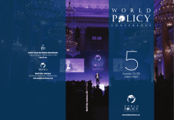 PDF Version - World Policy Conference
