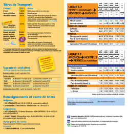 LIGNE 5.2 AVIGNON MONTEUX Titres de Transport