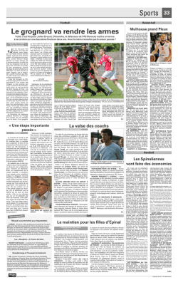 Sports Le grognard va rendre les armes